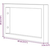  Nosilci polic za umivalnik 2 kosa beli pravokotni jeklo, (5000307186) | Shoptok.si