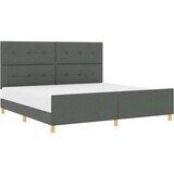  Postelja Temno Siva 200x200 cm Tkanina, (22049121) | Shoptok.si