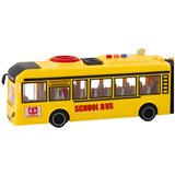 Školski dvostruki autobus za igru sa svjetlosnim i zvučnim efektima 1:16 - žuti | shoptok.hr