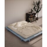 Karup Design Svetlo modra zakonska postelja iz masivnega bora z letvenim dnom 140x200 cm Japan – | Shoptok.si