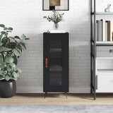 Maison Chic Komoda - Predalnik črna 34,5x34x90 cm inženirski les, (21716101) | Shoptok.si