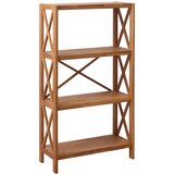 Unique Furniture Regal iz masivnega hrasta v naravni barvi 70x124 cm X-Shelf – | Shoptok.si