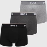 Boss Boksarice 3 - Pack moške, siva barva