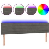  Posteljno vzglavje temno sivo 200x5x78/88 cm žamet, (20739312) | Shoptok.si