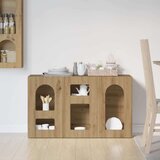  Strani šal Umetni hrast 100 x 35 x 59 cm Konstruiran les, (5000108126) | Shoptok.si