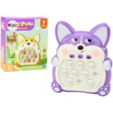 Lean_Toys Arkadna konzolna igra Pop-It Fox 7 načinov igre Vijolična | Shoptok.si