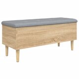  Klupa za pohranu boja hrasta 102x42x46 cm od konstruiranog drva | shoptok.hr