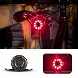ROCKBROS Q1 stražnje svjetlo za bicikl sa 7 LED boja + USB-C &amp;ndash; USB-A kabel crno Slike