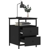 vidaXL Nočna omarica 2 kosa črna 44x45x60 cm inženirski les | Shoptok.si