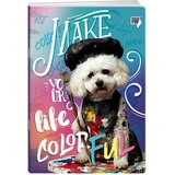 Play premium, sveska, 60 lista, Fuzzy pets - odaberite motiv Colorful A5 Karo Cene