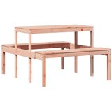 vidaXL Piknik miza 110x134x75 cm trden les douglas | Shoptok.si