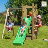 Fungoo Set FUNNY 3 s pješčanikom i ljuljačkom - drveno dječje igralište | shoptok.hr