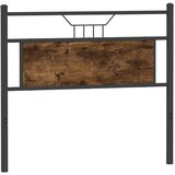  Posteljno vzglavje dimljeni hrast 107cm inženirski les in jeklo, (21829180) | Shoptok.si