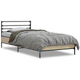 Furnova Posteljni okvir sonoma hrast 90x200 cm inženirski les in kovina, (21941626) | Shoptok.si