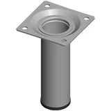 postolje za namještaj (Ø x D: 3 x 10 cm, Nosivost: 50 kg, Bijelo-aluminij)