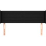  Uzglavlje s ušima crno 147x16x78/88 cm od tkanine | Eponuda.com