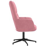  Stolica za opuštanje ružičasta baršunasta | shoptok.hr