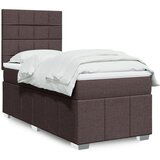 Maison Chic Box spring postelja - Vzmetna postelja z vzmetnico temno rjav 90x190 cm blago SL5528, (21908954) | Shoptok.si
