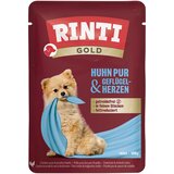 Rinti Gold 10 x 100 g - Čisti piščanec in perutninska srca | shoptok.hr