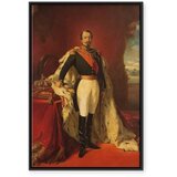  Slika - Franz Xaver Winterhalter – Portrait of Napoleon III 80x120 U crnom drvenom okviru | shoptok.hr