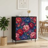  Kreveta AACHEN Crni hrast 69 x 33 x 76 cm Konstruirano drvo | shoptok.hr