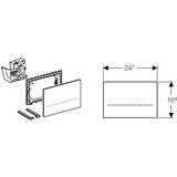 Geberit Tipka Sigma 80 reflektujuće staklo 116.090.SM.1 | ePonuda.com