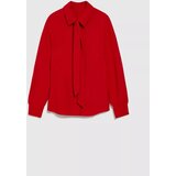 Marisse Red Tie-Neck Shirt | shoptok.hr