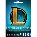 league of legends gift card 100€ - riot key - europe server only