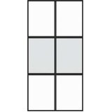  Klizna vrata crna 102,5x205 cm od kaljenog stakla i aluminija | shoptok.hr