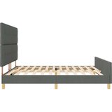  Postelja Temno Siva 200x200 cm Tkanina, (22049121) | Shoptok.si