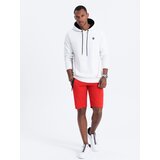 Ombre Men's hoodie with zippered pocket - white Cene
