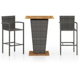  3-dijelni vrtni barski set sivi | shoptok.hr