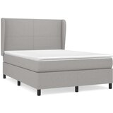  Box spring s madracem svjetlosivi 140x200 cm od tkanine | shoptok.hr
