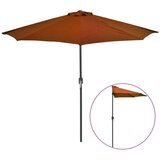  Balkonski suncobran terakota 270 x 144 x 222 cm polukružni | shoptok.hr