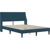  Okvir za krevet s uzglavljem Plava 140 x 200 cm Baršun - Plava 140 x 200 cm | shoptok.hr