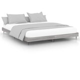 Maison Chic Posteljni okvir - Dvoposteljna postelja - Zakonska postelja siva sonoma 140x200 cm inženirski les-J15227, (21775176) | Shoptok.si