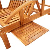  Ležaljke za sunčanje sa stolićem i jastucima 2 kom drvo bagrema | shoptok.hr