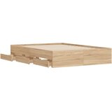  Okvir za krevet s ladicama boja hrasta 120x190 cm drveni | shoptok.hr