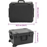  Prijenosni kovčeg crni 62,5 x 49,5 x 37 cm PP | shoptok.hr