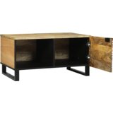  Klubska miza Rjava in črna 80 x 50 x 40 cm | Shoptok.si