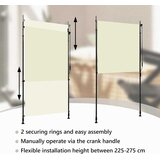  Vanjska roleta 120 x 270 cm krem | shoptok.hr
