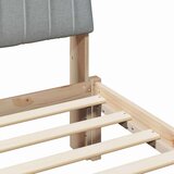  Krevetna konstrukcija Smeđa 150 x 200 cm Čvrsto borovo drvo | shoptok.hr