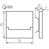 Kanlux 27087 - LED zidno svetlo za stepenište SABIK LED/0,8W/12V 3000K | Eponuda.com