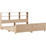 vidaXL Okvir kreveta bez madraca 180 x 200 cm od masivne borovine | shoptok.hr