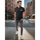 DStreet Koszulka męska polo czarna | shoptok.hr