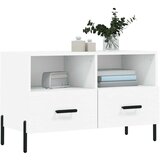 vidaXL TV omarica bela 80x36x50 cm inženirski les | Shoptok.si