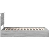  Krevet s od storage Siva Sonoma 90 x 200 cm Konstruirano drvo | shoptok.hr