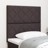  Vzglavje z LED lučmi z vzglavjem Rjava 90 cm blago, (5000043949) | Shoptok.si