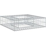  Gabionski uzdignuti krevet Srebrno 80 x 80 x 20 cm - 80 x 80 x 20 cm | shoptok.hr