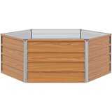  Povišeni vrtni krevet Izgled drva 129 x 129 x 45 cm | shoptok.hr